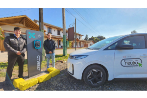Cargador eléctrico Orbis instalado por Vitel Energía en Viña Ravanal, Valle de Colchagua