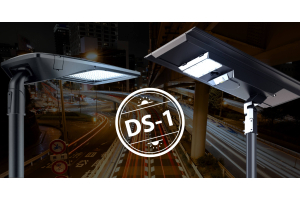 Luminaria de alumbrado público cumpliendo el Decreto Supremo 01 sobre contaminación lumínica en Chile