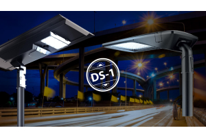 Luminaria de alumbrado público cumpliendo el Decreto Supremo 01 sobre contaminación lumínica en Chile