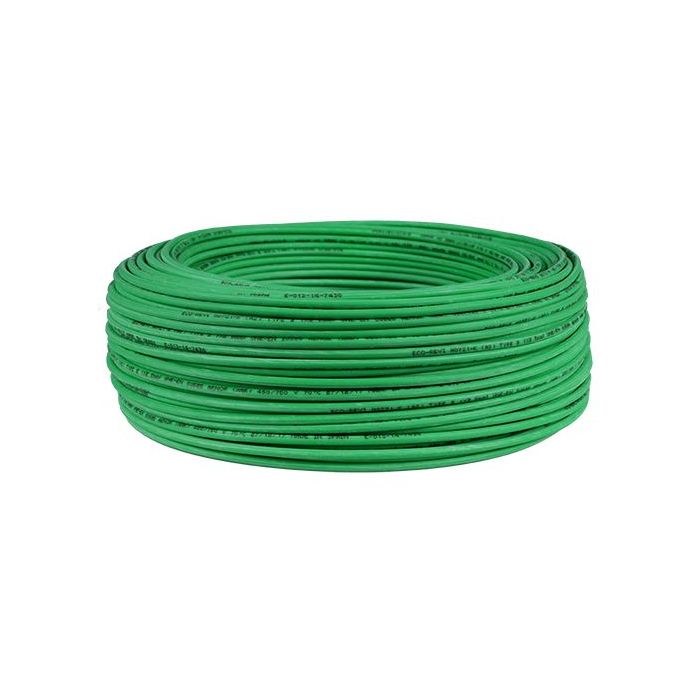 Cable Eléctrico rz1-k 3 hilos de 2.5 mm2, 100 m, color verde