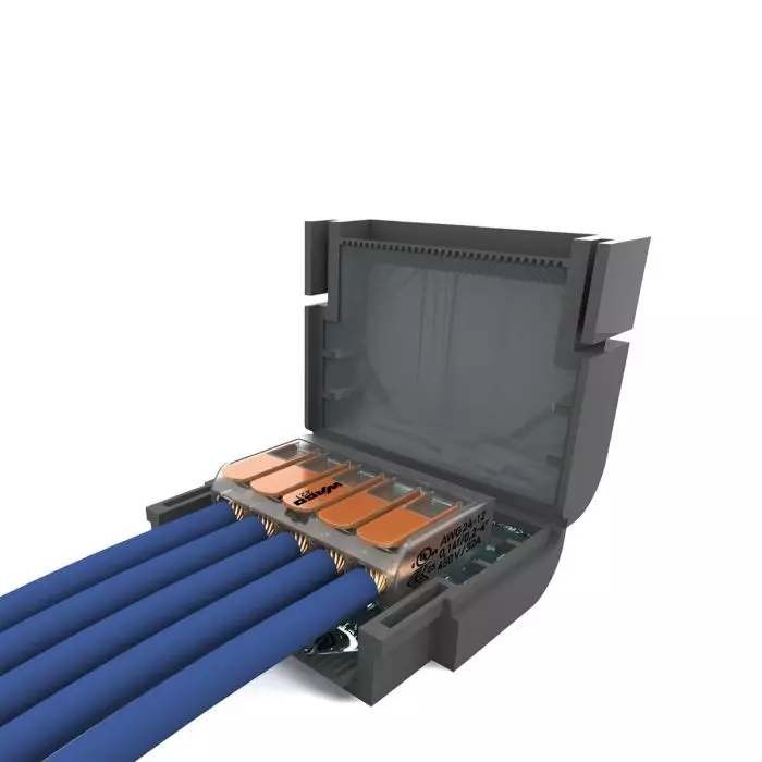 Conector Aislado en Gel IPX8 para Cable hasta 4mm2 + Conector WAGO 1x5 Vías main product photo