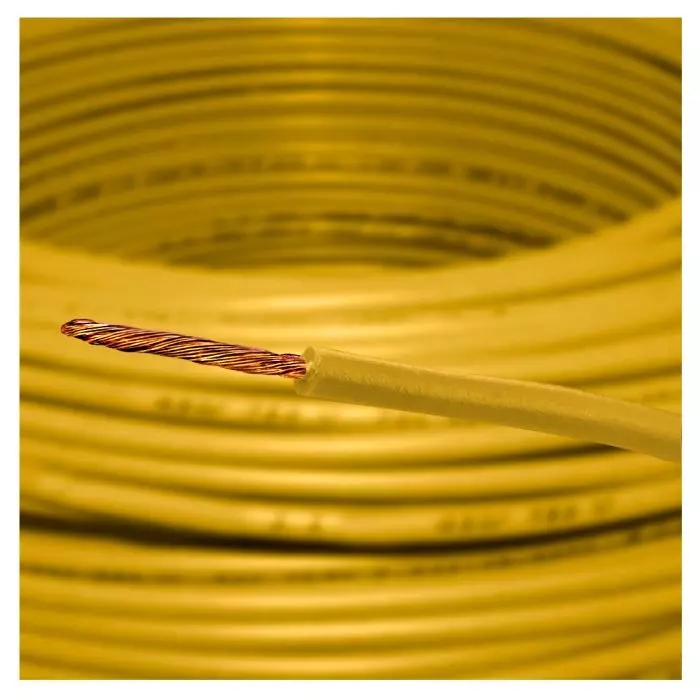Cable Ca 0,5mm H05v-K Amarillo R-100m 70°c 500v 29089 main product photo