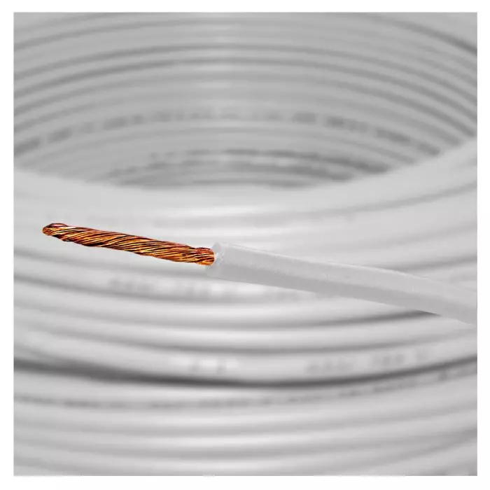 Cable Ca 0,75mm H05v-K Blanco R-100m 500v 70°c 29102 main product photo