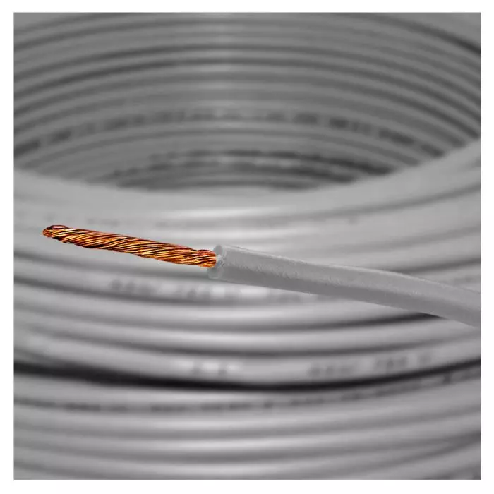 Cable Ca 1,0mm H05v-K Gris R-100m 500v 70°c 29119 main product photo