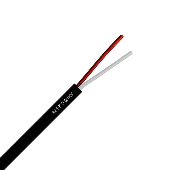 Cable eléctrico libre halógenos por metro 1.5mm negro flexible