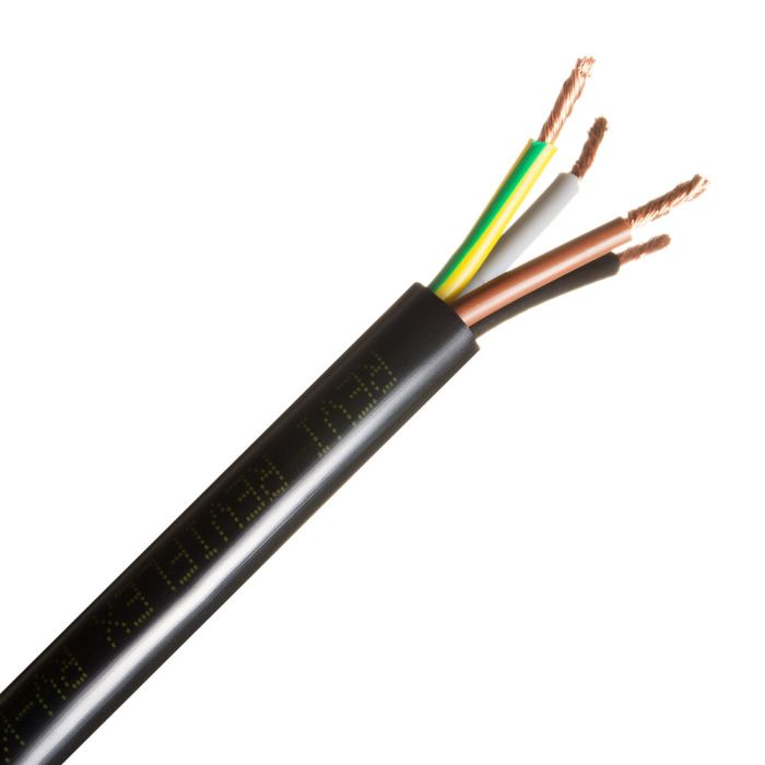 Rollo Cable Eléctrico de 100 m, PVC H05VV-F, Sección 2 x 1 mm2, Color  Blanco