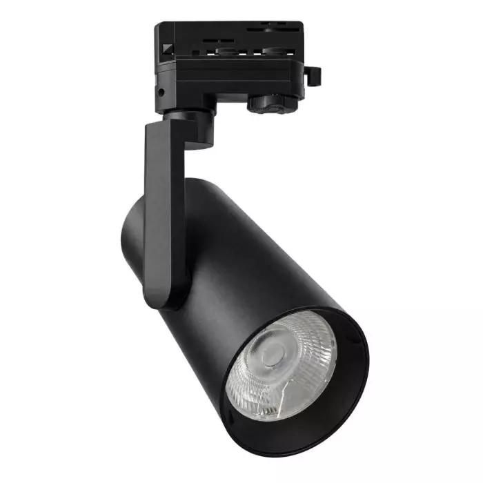 Foco Riel LED 3 VIAS Doble Potencia (28/40W) + 5CCT Negro Ø91x190mm main product photo