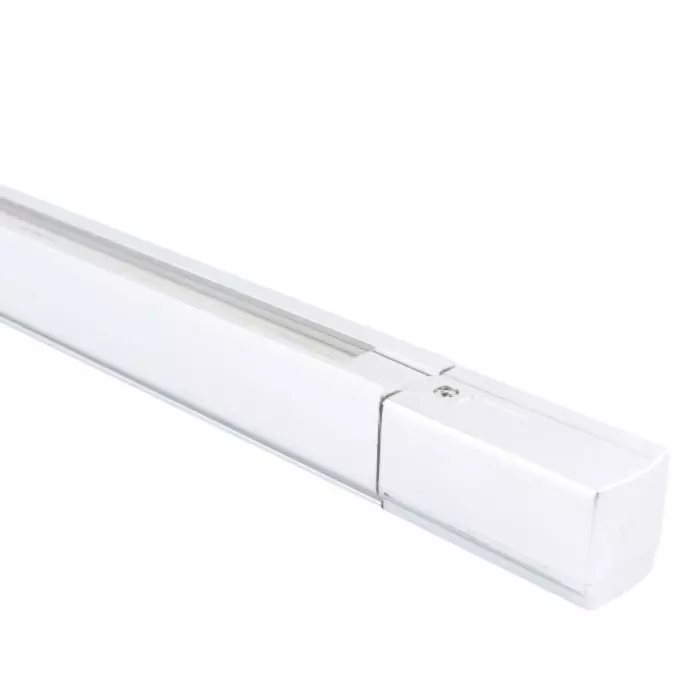 Riel Energizado Monofásico 2 Metros con Caja de Conexión Blanco main product photo