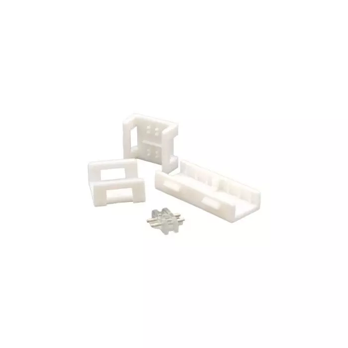 Conector Unión Recta 2 Pines con Cubierta 220VAC main product photo