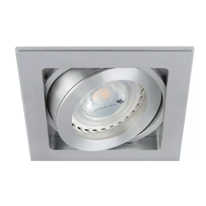 Foco Embutido Cuadrado Basculante GU-10 IP20 Aluminio 86x86mm main product photo