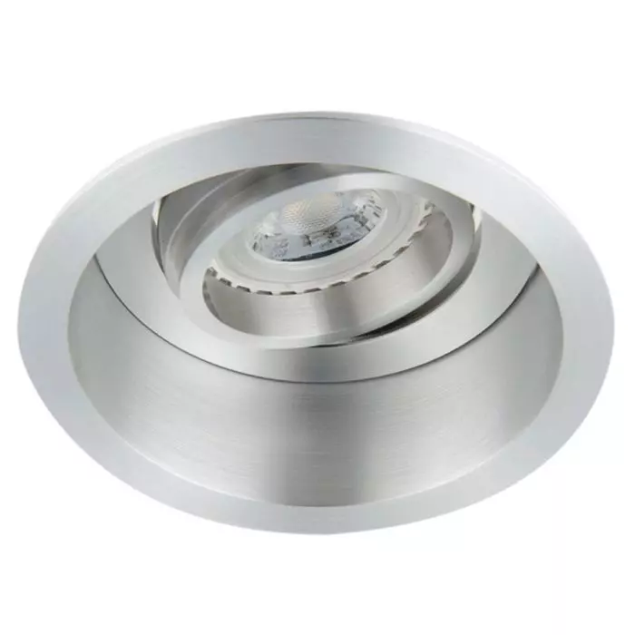 Foco Embutido Circular Optica Profunda Basculante GU-10 Aluminio Ø100mm IP20 Aluminio main product photo