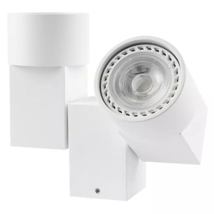 Foco Sobrepuesto Doble Dirigible 2xGU-10 Blanco IP20 OX.1B main product photo