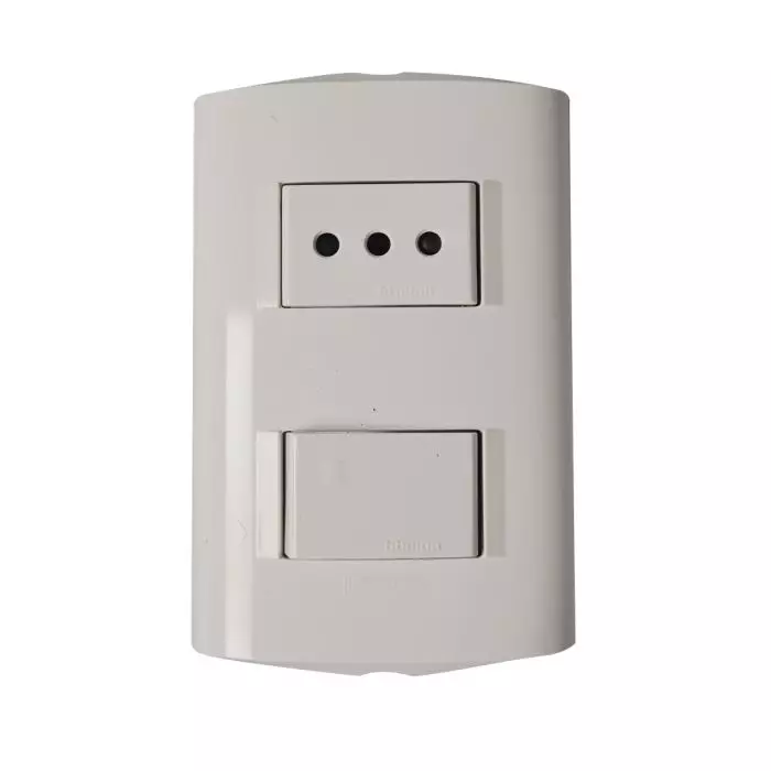 Interruptor 9/12+Enchufe 10A Modus Style Blanco AE2203EB main product photo