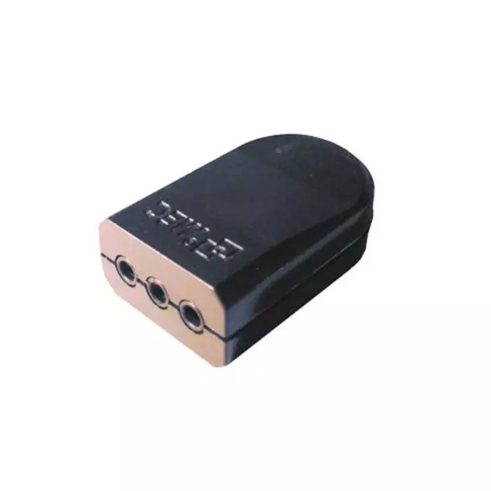 Enchufe Hermbra Volante Plana 2P+T 10A 250V Negro main product photo