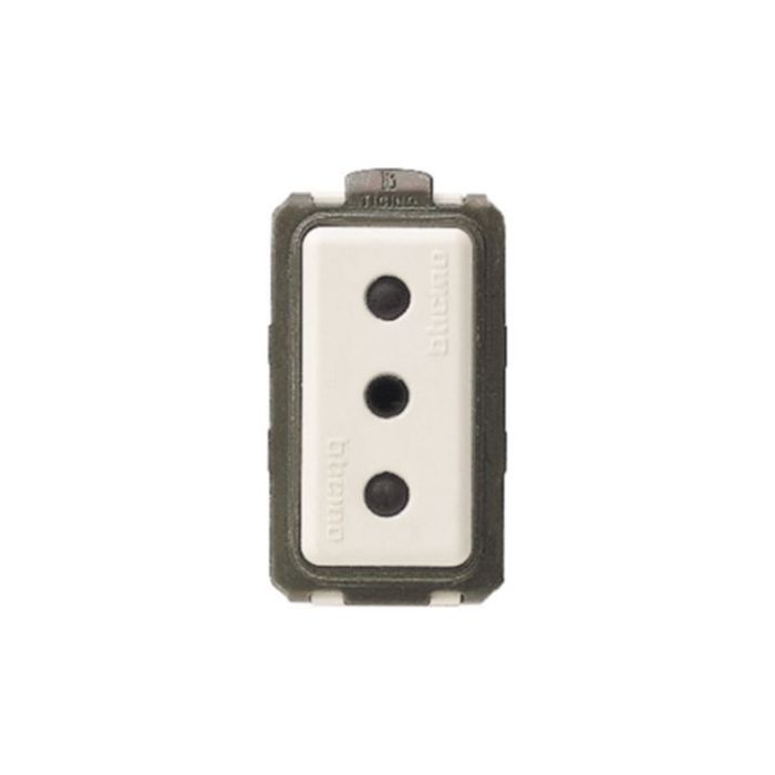 Conector enchufe hembra 10A - blanco > conectores electronica > cables y  conectores > conectores enchufe