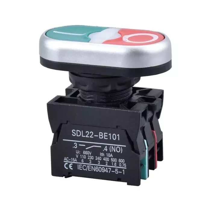 Pulsador Partir/Parar 22mm 1na+1nc main product photo