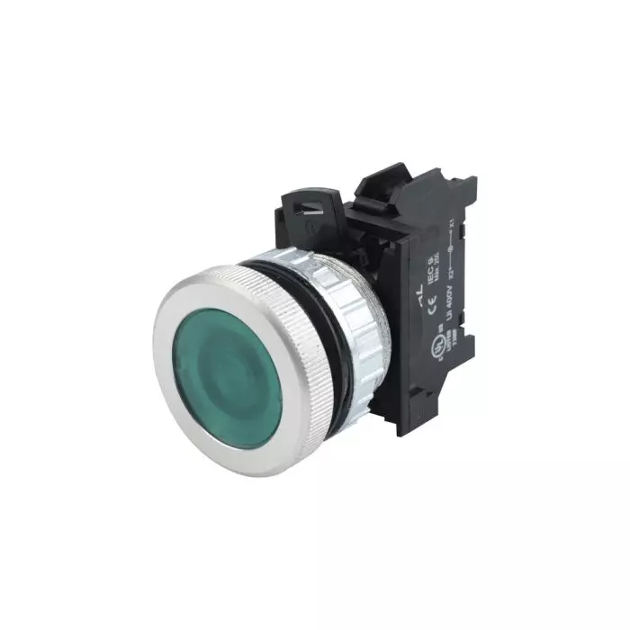 Piloto Led Verde Metal Rasant 30mm 220vca Nv302 Ref.12715515 main product photo