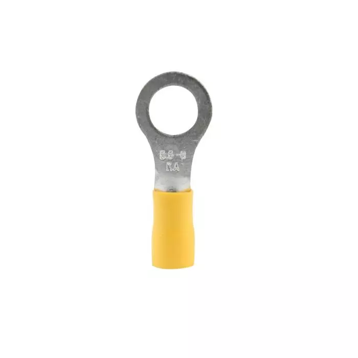 Terminal Redondo Amarrillo 12-10 Awg(4mm²-6mm²) Diámetro 10 Mm main product photo