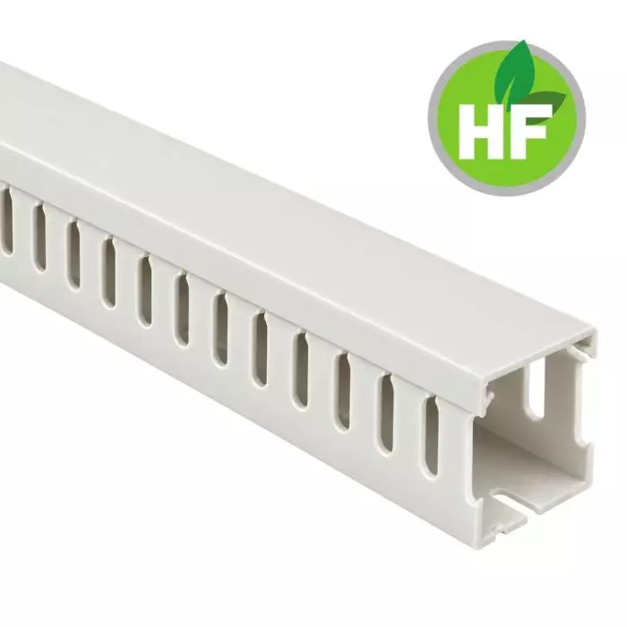 Canaleta Ranurada Libre Halógeno Gris 33x33mm (Ancho x Alto) 2 Metros main product photo