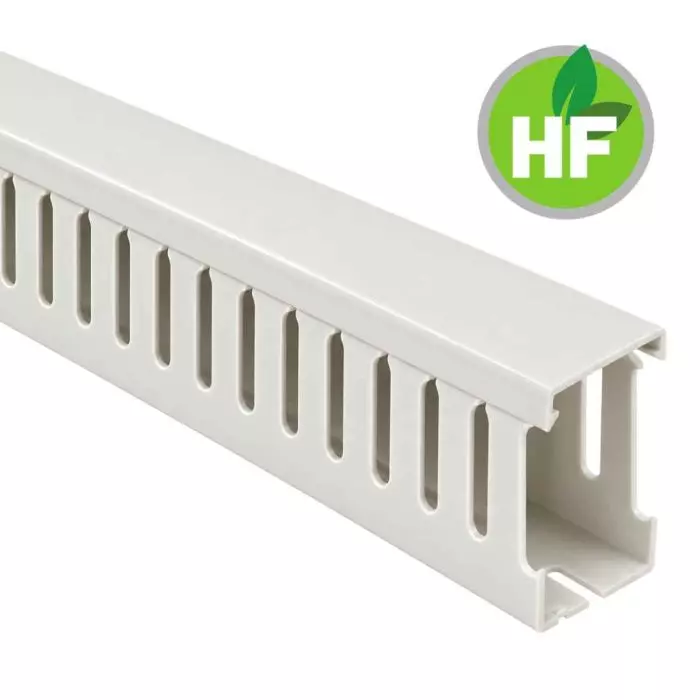 Canaleta Ranurada Libre Halógeno Gris 40x60mm (Ancho x Alto) 2 Metros main product photo