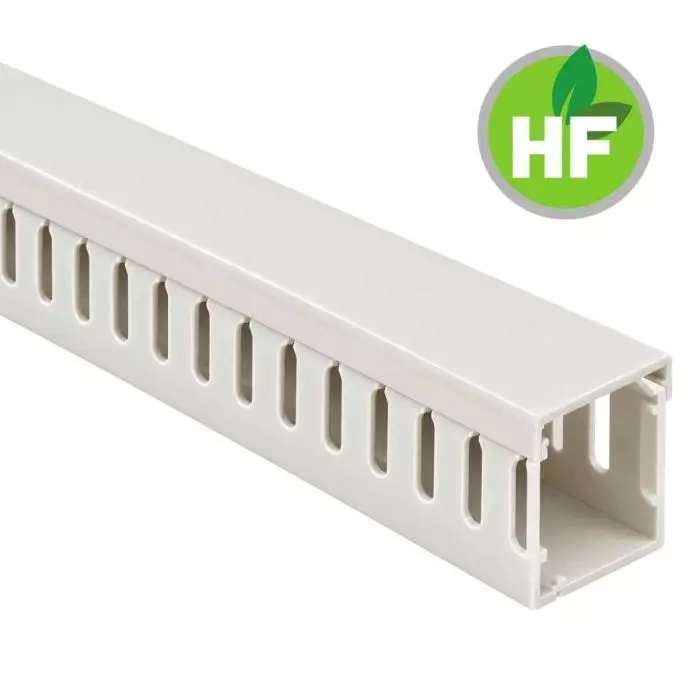 Canaleta Ranurada Libre Halógeno Gris 50x50mm (Ancho x Alto) 2 Metros main product photo
