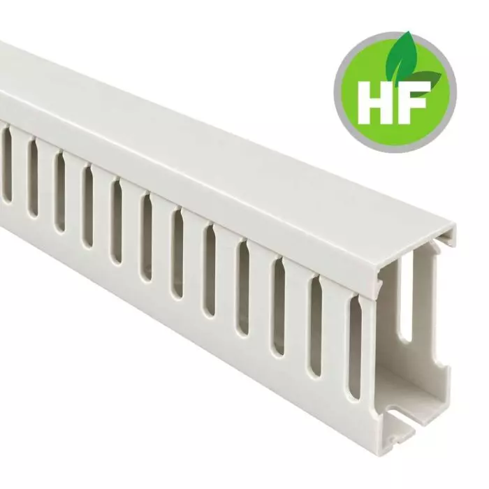 Canaleta Ranurada Libre Halógeno Gris 60x100mm (Ancho x Alto) 2 Metros main product photo