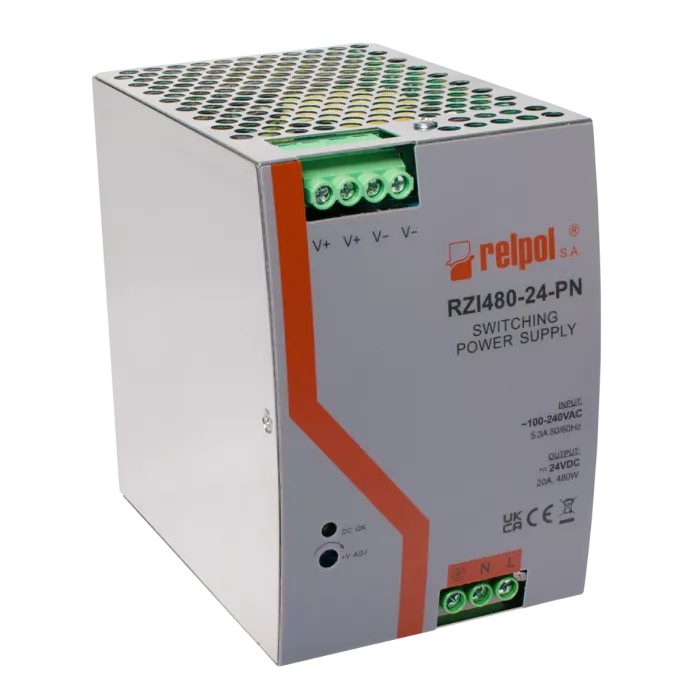 Fuente De Poder Para Riel Din 100-220 VAC / VDC A 24 VDC 20A 480W main product photo