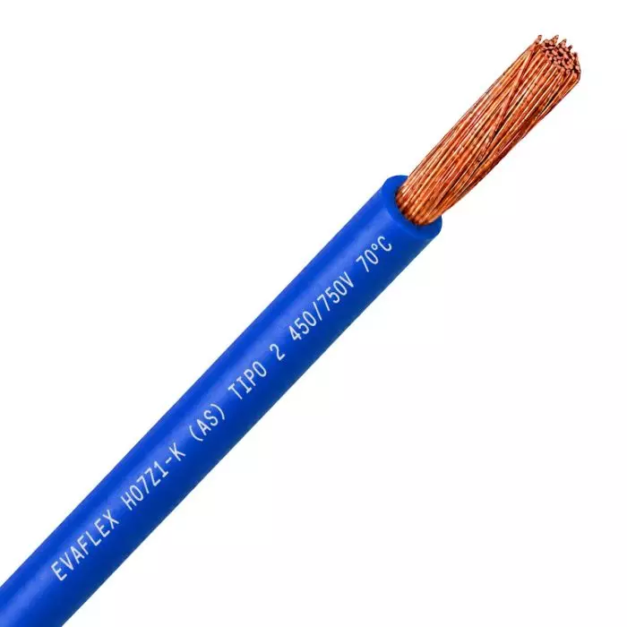Cable EVA 1.5mm2 Libre de Halógeno H07Z1-K Azul x Metro main product photo