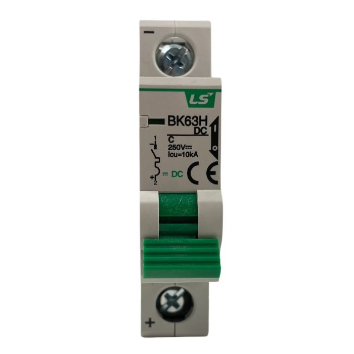 Interruptor Automático 1x20A Corriente Continua Curva C 10kA 250VDC BK63H DC LS ELECTRIC