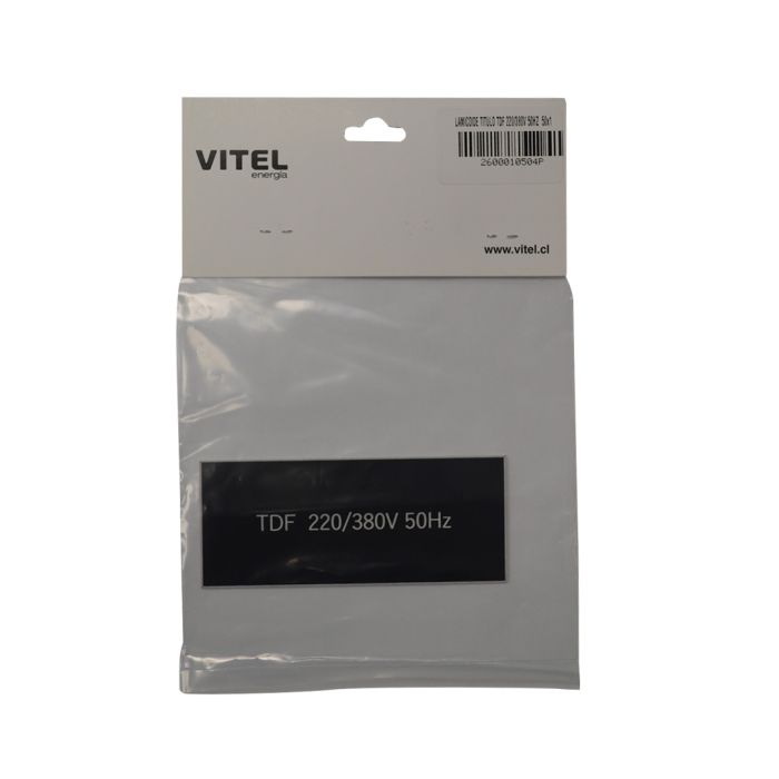 Lamicoide Para Titulo TDF 220/380v 50hz 50x120mm VITEL