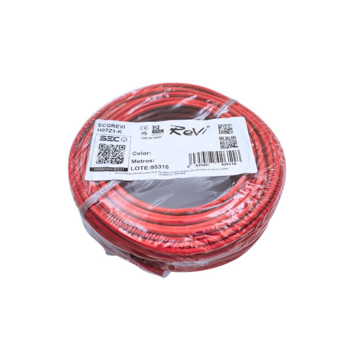 Cable Libre Halógeno 4mm2 Rojo H07Z1-K x Rollo 10MTS main product photo