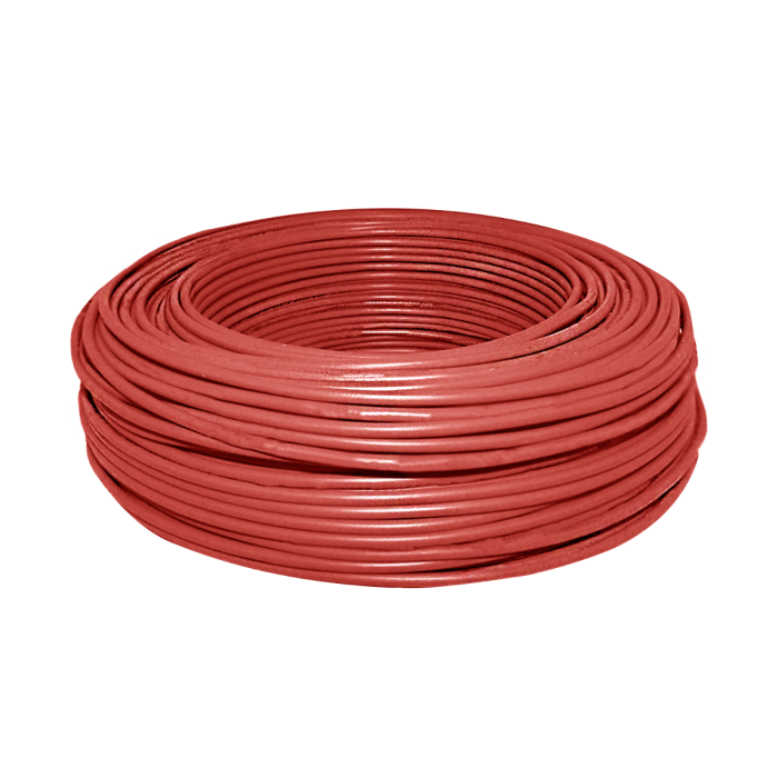 Rollo Cable Eléctrico de 100 m, H07V-K, Sección 1 x 1,5 mm2, Color rojo
