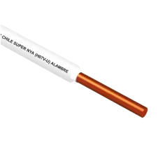 Alambre NYA 2.5mm² Blanco H07V-U x Metro PROVEEDORES NACIONALES