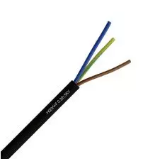 Cordón Flexible H05VV-F Multipolar 3x1.5mm2 Negro x Metro REVI