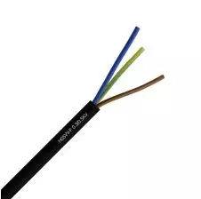 Cordón Flexible H05VV-F Multipolar 3x1.5mm2 Negro R-100Mts REVI