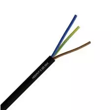 Cordón Flexible H05VV-F Multipolar 3x0.75mm2 Negro R-100Mts REVI