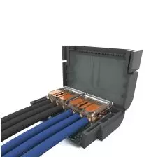 Conector Aislado en Gel IPX8 para Cable hasta 4mm2 + Conector WAGO 1x5 Vías ETELEC