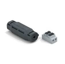 Empalme Unión Recta con Aislamiento en Gel Ø4.5-6.5mm / 2x0.5 - 1.5mm2  0.3/0.5kV IP68 ETELEC