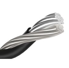 Cable Aluminio Preensamblado 2x16mm (1 Cond.Desnudo+1 Cond.Aislado) BAKER KABEL