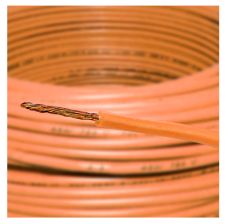 Cable Ca 0,5mm H05v-K Naranjo R-100m 70°c 500v 29094