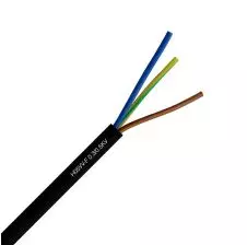 Cordón Flexible H05VV-F Multipolar 3x2.5mm2 Negro x Metro REVI