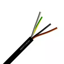 Cordón Flexible 4x4.0mm2 H05vv-F Negro Metro HELUKABEL