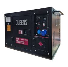Generador Diesel Silencioso 8kW Monofásico Partida Eléctrica QUEENS