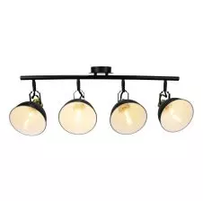 Lampara Colgante Decorativa Negro Matte & Oro Brillante 4xE-14 220VAC VTEC