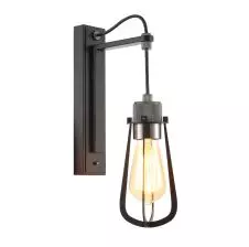 Lampara Aplique Decorativa Vintage Negro Matte & Negro Brillante E-27 220VAC VTEC