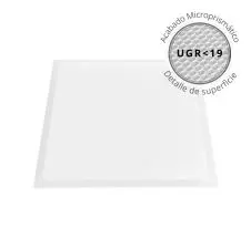 Panel LED Square Slim Tri-White 40W UGR<19 3800 Lúmenes IP54 603x603mm VTEC