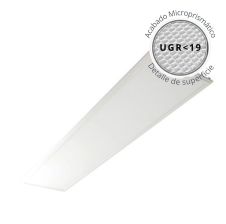 Panel LED Large Slim Tri-White 40W UGR<19 3800 Lúmenes IP54 1213x303mm VTEC