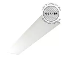 Panel LED Large Slim Tri-White 40W UGR<19 3800 Lúmenes IP54 1213x303mm VTEC