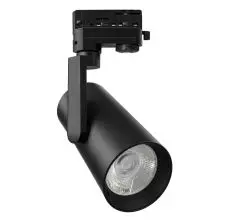 Foco Riel LED 3 VIAS Doble Potencia (28/40W) + 5CCT Negro Ø91x190mm VTEC