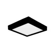 Plafon Box Led 18w 3000k 1260lm 225x40mm Ip20 Negro Lps225s